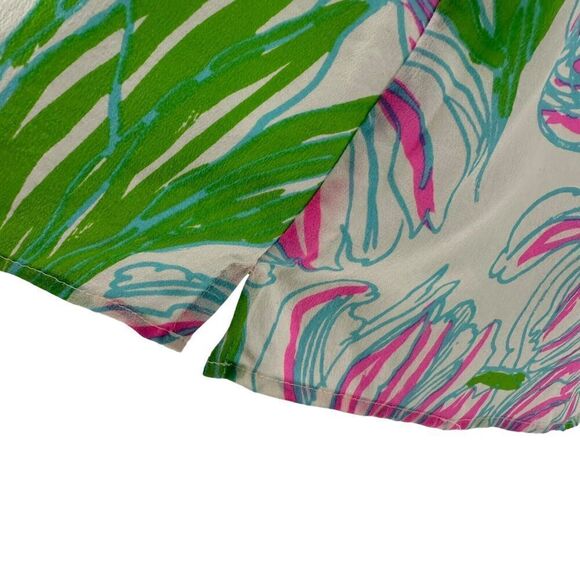 Lilly Pulitzer Silk Top Houston Ring The Bellboy Size XS Tulip Preppy Sleeveless - Picture 6 of 11